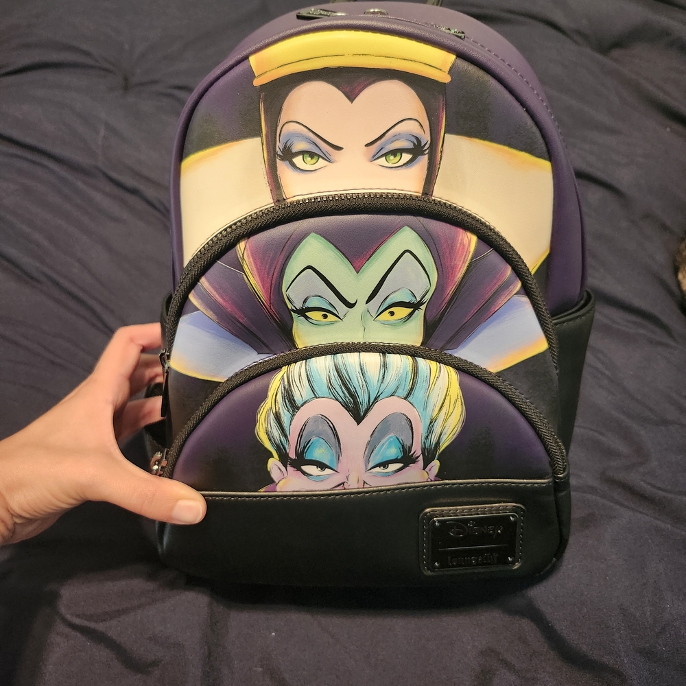 Disney Villains Purple and Black Backpack